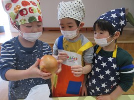 めろん・ぶどう組クッキング